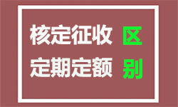 个体工商户核定征收和定期定额征收有啥区别？是一样的吗？